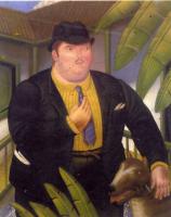 Botero, Fernando - Abstract oil painting.